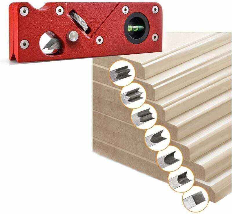 Holzbearbeitungs-Eckenhobel, manuelle 45-Grad-Fase, Tischlerkanten-Eckenabflachungswerkzeug, zum Anfasen und Trimmen von...