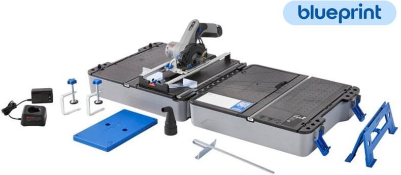 Dremel - Mobile Sägestation mit Akku-Kreissäge CS12V-S1C, 1x 2,0 Ah und Ladegerät