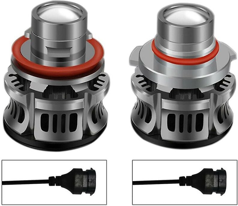 Woosien - Auto Led Objektiv Scheinwerfer H11 Scheinwerfer Birne Auto Led Scheinwerfer Projektor Nebel Lampe Auto Nebel L...