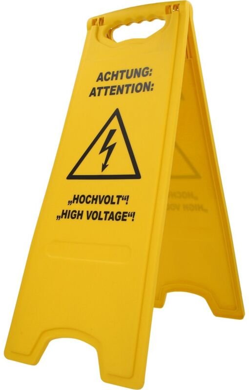 Thumbnail - Aufsteller mit Blitzsymbol