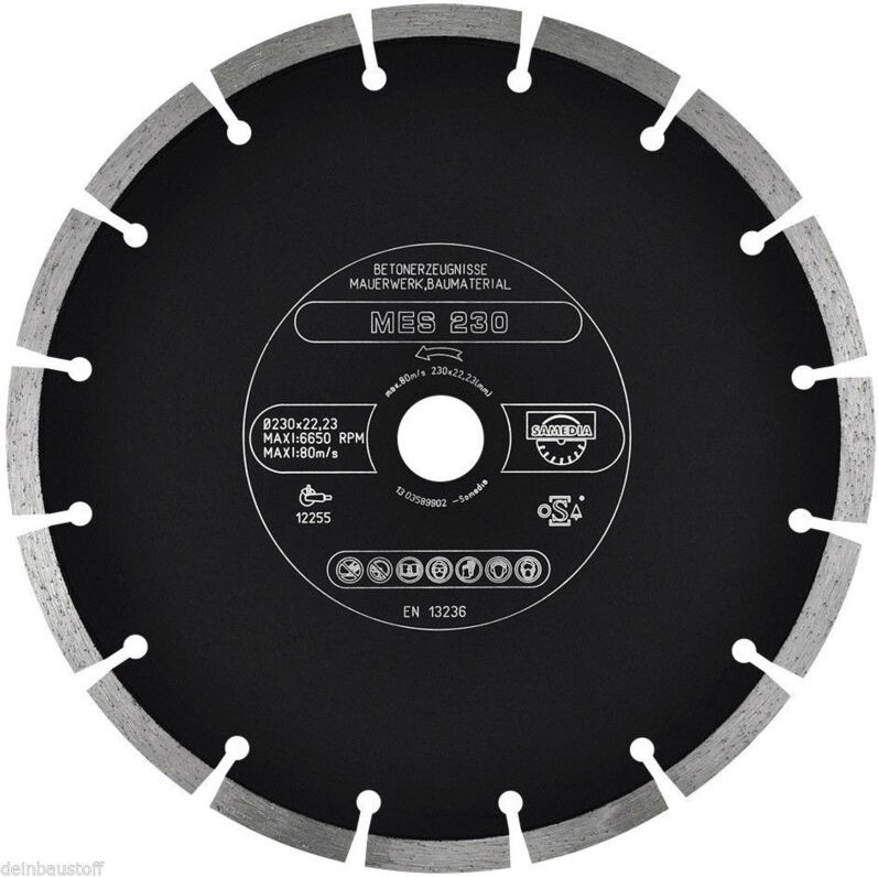 Diamant-Trennscheibe Samedia Technic mes 115x22,23 mm