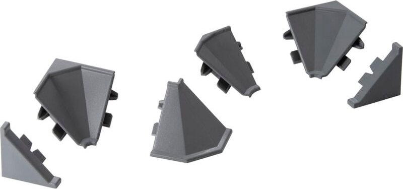 Rehau - Formteile Set Rauwalon vario-line für Wandanschluss, Kunststoff, Edelstahl-Effekt