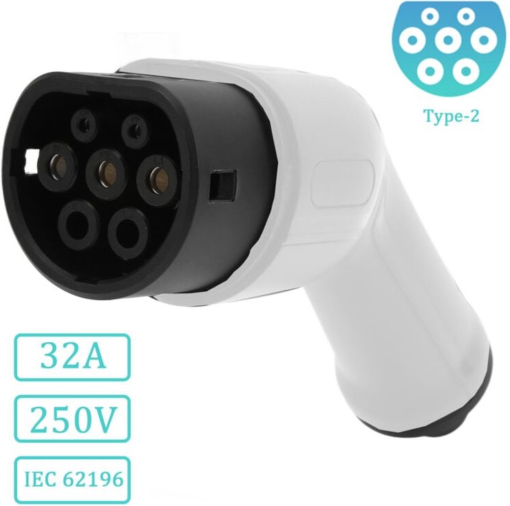 Sjlerst - ev Ladestecker 32A ac 250V ev Ladeadapter Kit Typ2 Stecker IP54 Schutz ce tüv iec Zertifizierung für Energiefa...