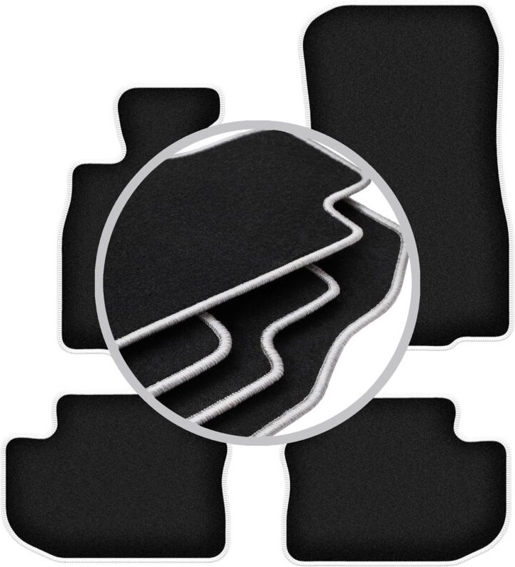 CARLUX-SILVER Autofußmatten für: BMW 6 F06 Gran Coupé (2012-2019)