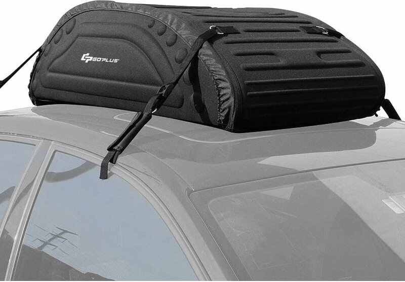 Auto Dachtasche 400L, Dach Gepaecktraeger, Faltbare Dachbox Softbox, Wetterbestaendiger Dachkoffer aus Wasserdichtem Sto...