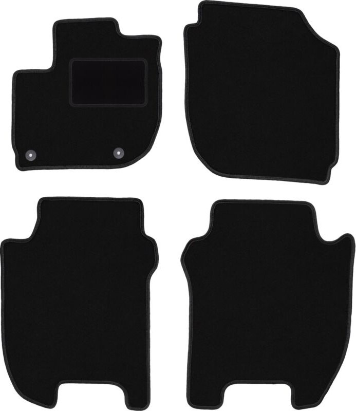 Schwarze Veloursmatten für: Honda Jazz IV Fließheck (2015-)