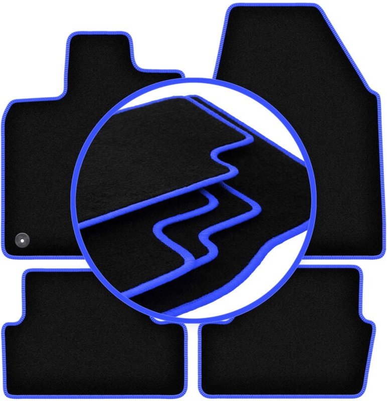 CARLUX-BLUE Autofußmatten für: Nissan Qashqai J10 I Crossover (2006-2013)