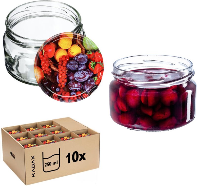 Glas Klara 250ml fi82 TO-250/1 Packung mit 10 Stück - Kadax