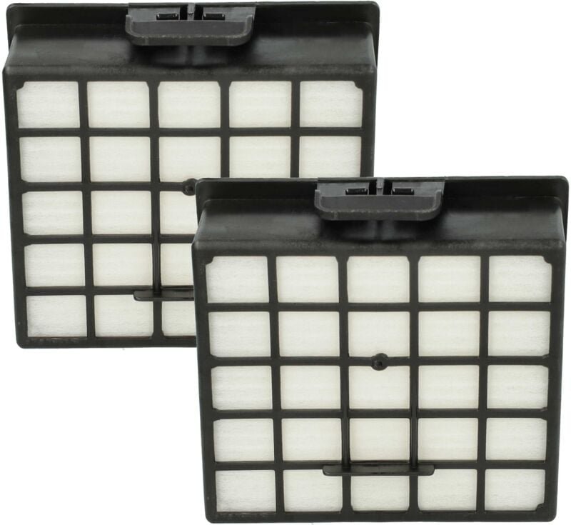 2x Staubsaugerfilter kompatibel mit Privileg Compact Clean 3 Staubsauger - HEPA-Filter Schwarz Weiß - Vhbw