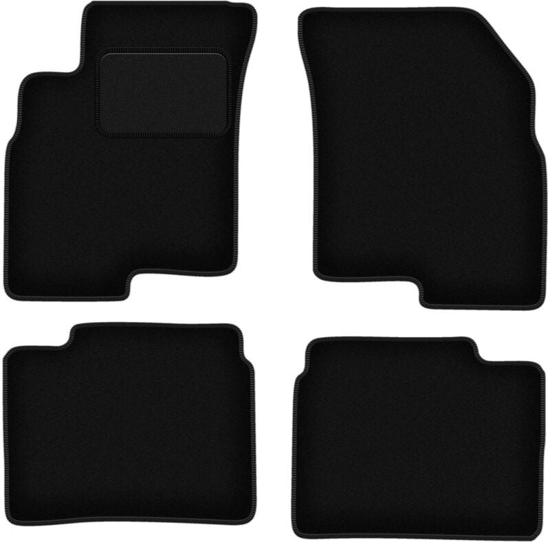 Schwarze Veloursmatten für: Kia Optima II Limousine (2005-2010)
