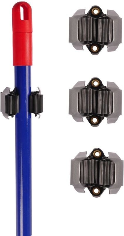 Buri - Gerätehalter 3er-Set Wandhalter für Gartengeräte Besenhalter Gerätehalterung