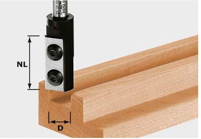 Nutfräser-Wendeplatten hw S8 D10/25 wp Z1 – 491079 - Festool