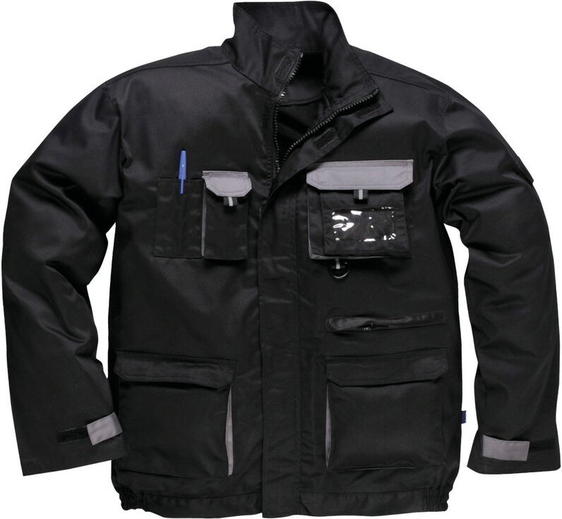 Portwest Arbeitsjacke mit 12 Taschen TX10 Schwarz Gr. XXXL