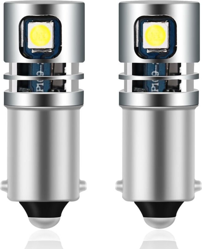 Aiperq - Stück BA9S 53 T4W LED-Birne 12V 5 leds 3030 6000K Weiß für Auto-Kartenlichter Seitenmarkierungs-Blinker-Rücklic...