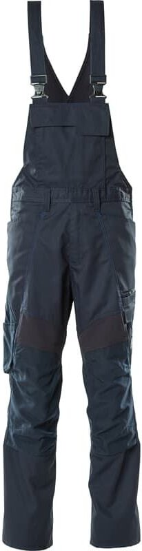 Accelerate Latzhose Stretch Zones 18569 Arbeitshose mit Knietaschen, Farbe: Schwarzblau - 010, Größe: 42 - Mascot