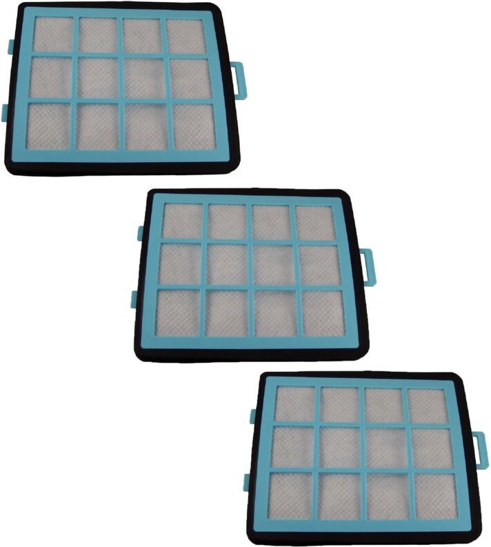 Filterset 3x Ansaugfilter Ersatz für Philips CRP745/01 für Staubsauger - Vhbw