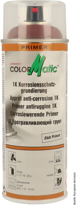 European Aerosols - ColorMatic 1K Korrosionsschutzgrundierung rotbraun 400ml 756818