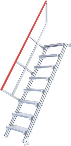 Matisère - Industrietreppe 8 Stufen - Standhöhe 2.00m - Stufenbreite 800mm - Anstellwinkel 60° - 22100808