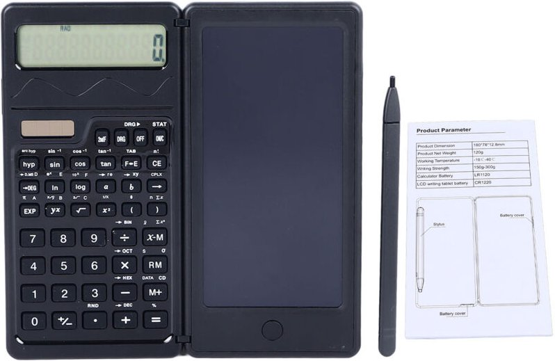 Handschrift-Tablet-Taschenrechner, intelligenter, faltbarer Taschenrechner mit wissenschaftlichen Funktionen, LCD-Schrei...