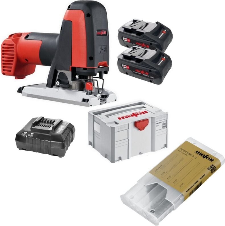 Mafell - Akku Performance Stichsäge ps 2-18 91C101 + Stichsägeblatt Sortiment 3