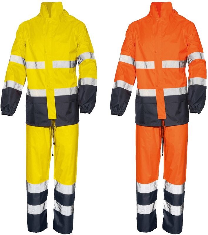 Industrial Starter - Glare 01800 High Visibility Wasserdichter Anzug - xxxl - Orange
