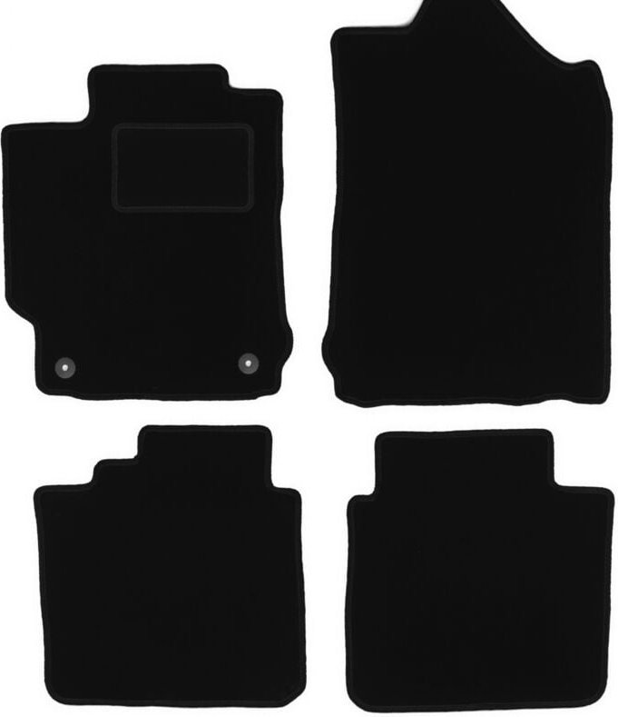 Schwarze Veloursmatten für: Toyota Camry VIII XV50 Limousine (2011-2018)