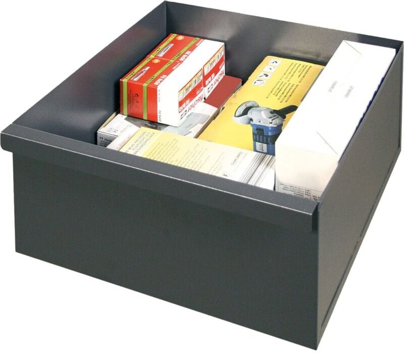 Einzelschublade Serie 3000, 200 mm hoch, ral 7016 - Stumpf