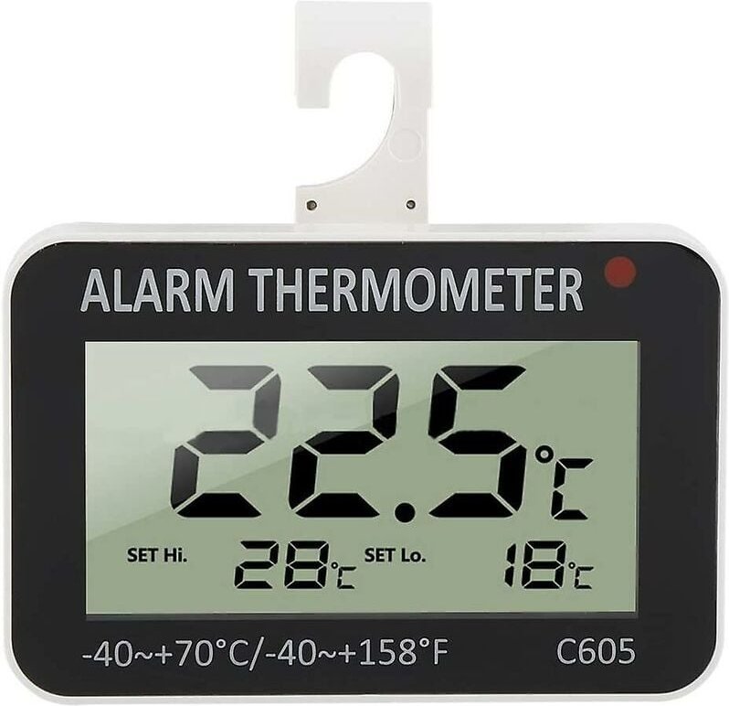 Kühlschrankthermometer misst von -40 °c bis +70 °c, elektronisches Kühlschrankthermometer, digitaler Alarm, Gefrierschra...