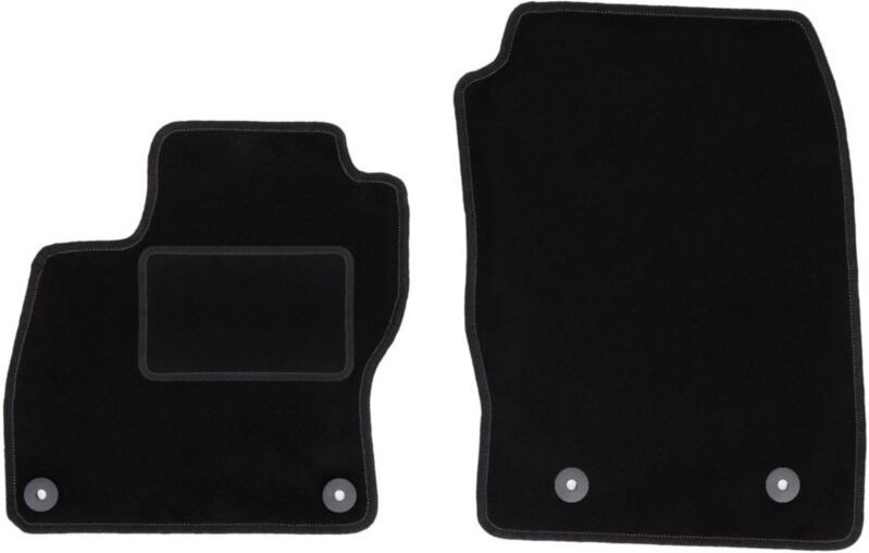 Vordere Matten schwarz für: Ford Focus MK3 FL Limousine, Kombi, Fließheck (2017-2020)