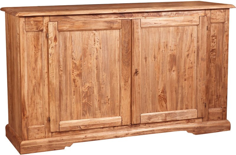 Biscottini - Country Sideboard aus massivem Lindenholz, naturfarben L180xPR58xH105 cm. Made in Italy