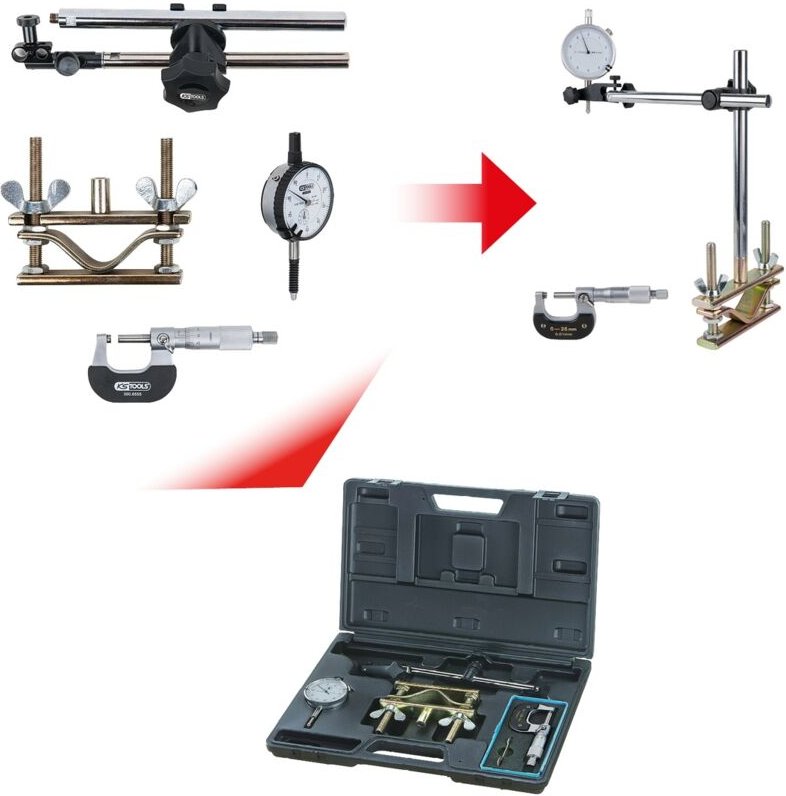 Ks Tools Bremsscheiben-Messwerkzeug-Satz, 4-tlg