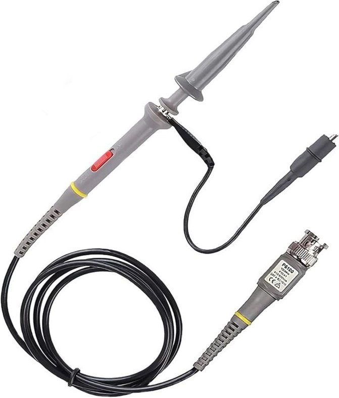 1 Stück P6100 Oszilloskop-Sonde, universelle Oszilloskop-Clip-Sonden, 100 MHz, 150–300 v, 1 x 10 x