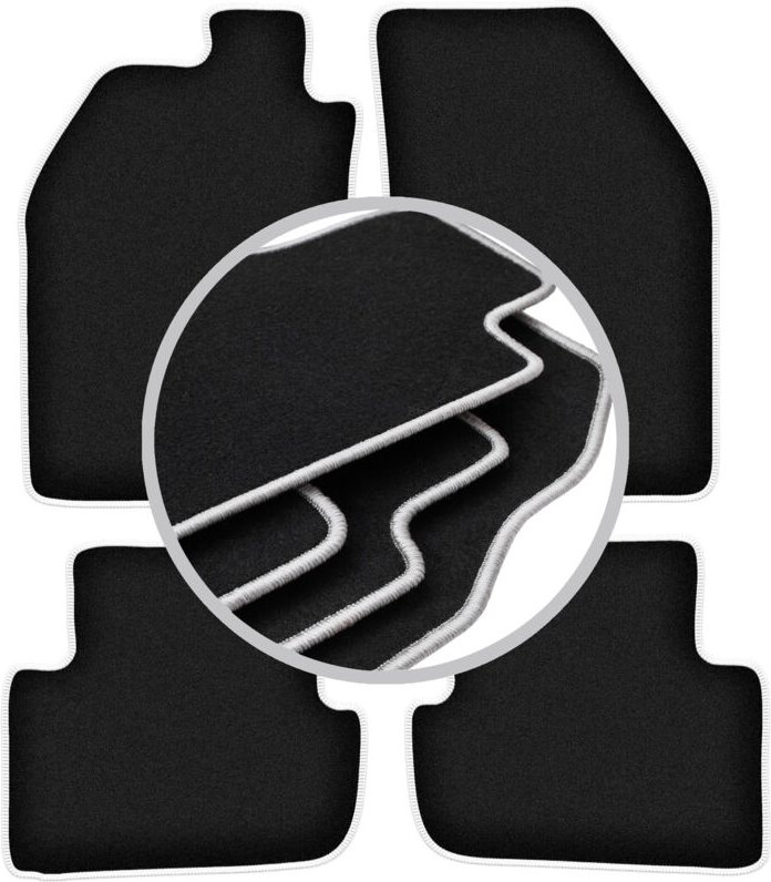 CARLUX-SILVER Autofußmatten für: Saab 9000 Limousine (1984-1991)
