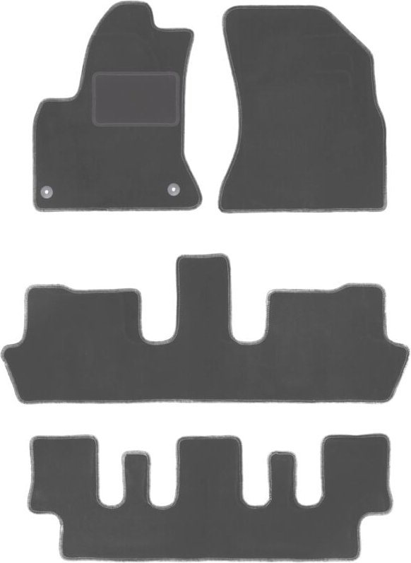 Graphit-Fußmatten für: Citroen C4 Grand Picasso 7-Sitzer (2006-2013)