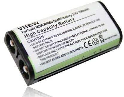 Vhbw - Akku Ersatz für Sony BP-HP550-11 für Wireless Headset Kopfhörer (700mAh, 2,4V, NiMH)