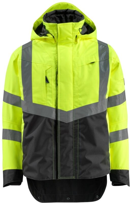 Safe supreme Warnschutz Hard Shell Jacke Harlow 15501-231 Gr. l hi-vis gelb/schwarz - Mascot