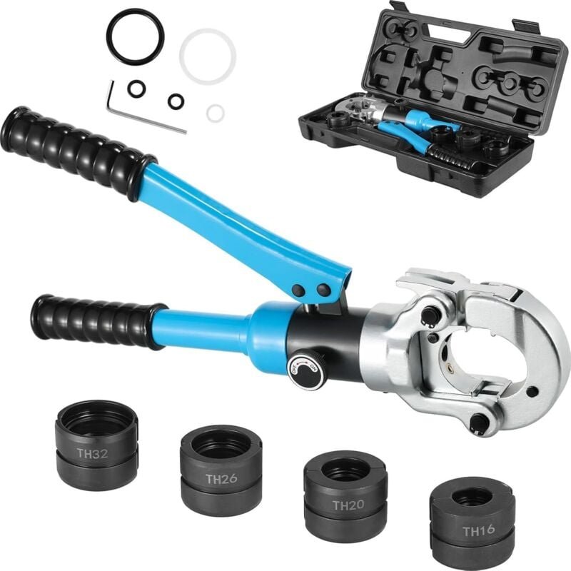 Th Mehrschicht-Crimpzange, 8T, Rohrpresszange für Haushalt, Industrie und Garten, Aluminium-Kunststoff-/PEX-/PB-Rohr, Ko...