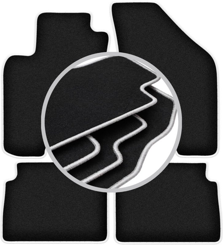 CARLUX-SILVER Automatten für: Daewoo Nubira Limousine, Kombi (1997-2012)