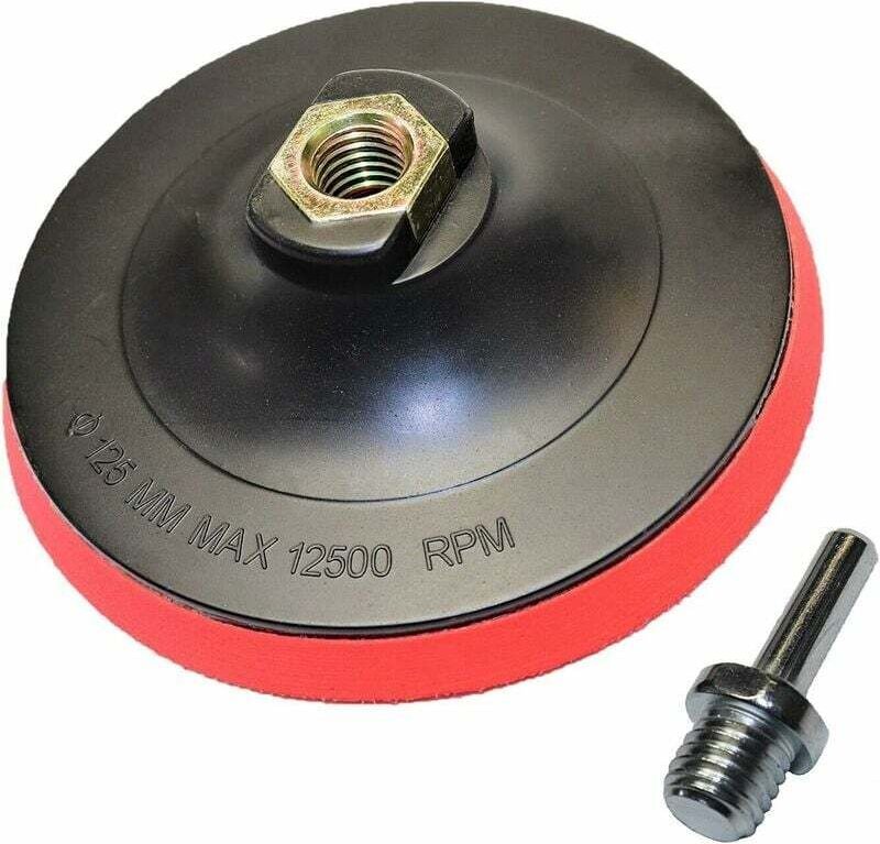Set bestehend aus 1 Schleifpad und PadPlate Kletthalterung 125 mm Adapter - Lablanc