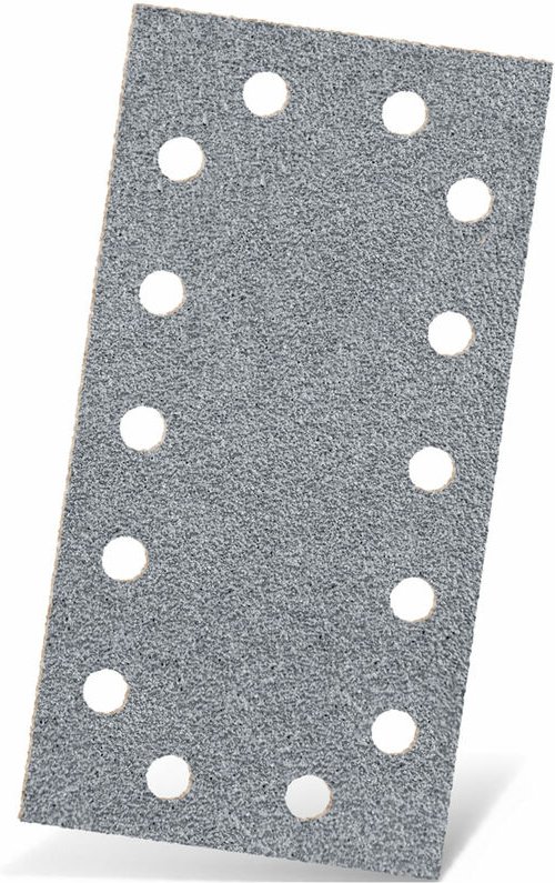 Platinum Klett-Schleifblätter, 230 x 115 mm, 14-Loch, f. Schwingschleifer, Halbedelkorund (50 Stk.) K180 - Menzer