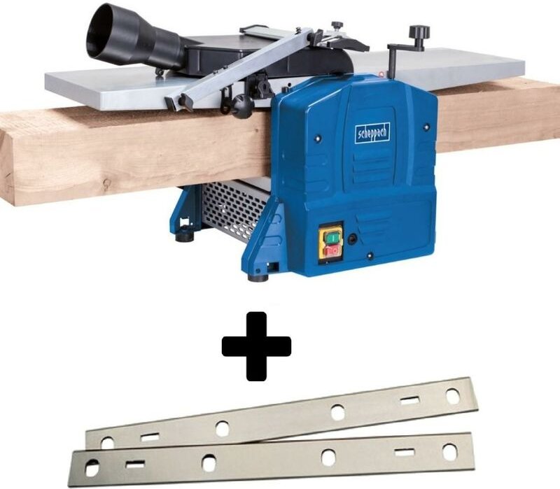 Scheppach - dickenhobel hobelmaschine 254 mm HMS1080 + 2 ersatz hs-hobelmesser