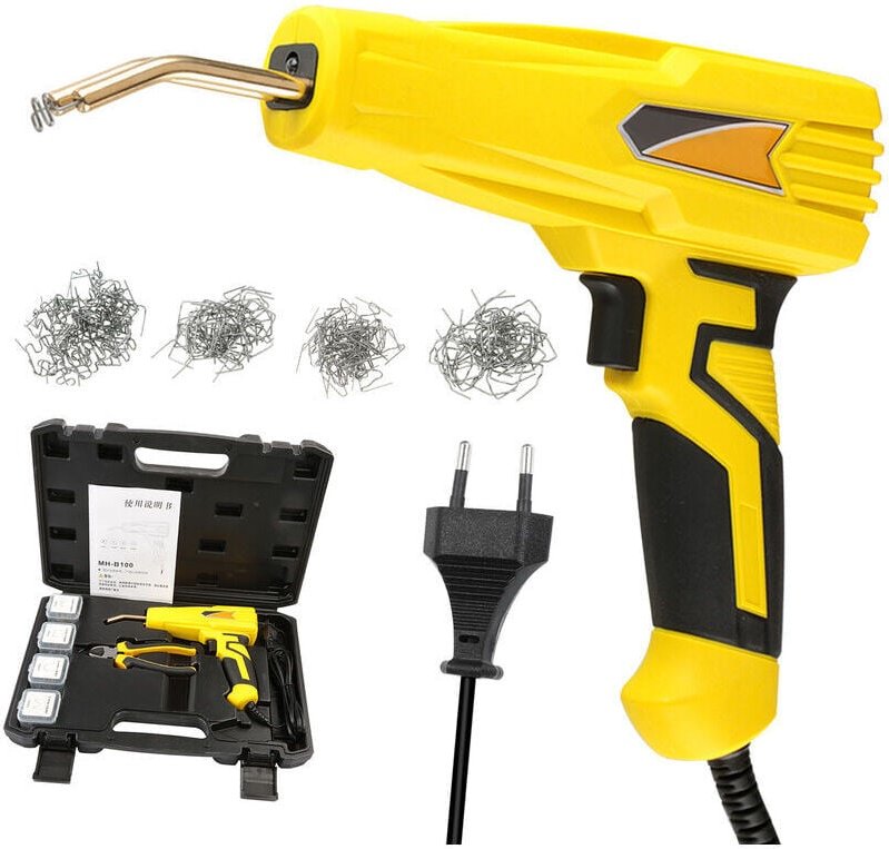 100W Heißhefter Auto Stoßstange Hefter Schweißen Werkzeug Flache/Außen Ecke/Innen Ecke/Welle Heftklammern Schweißen Repa...