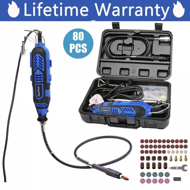 Day Plus - Dremel Schleifer Schleifgerät Schleifmaschine Multifunktionswerkzeug 80 teilig