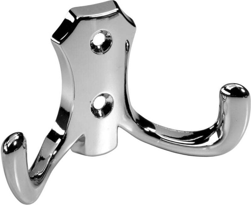 Hettich - Mantelhaken 4,7 x 7,7 x 3,0 cm Zinkdruckguss verchromt - 1 Stück Möbelbeschläge