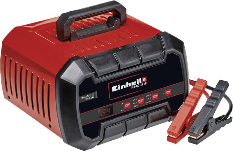Einhell - Batterie-Ladegerät ce-bc 30 m (für Gel-, agm-, wartungsfreie/-arme Blei-Säure-Batterien, 12V/24V, mehrstufiger...