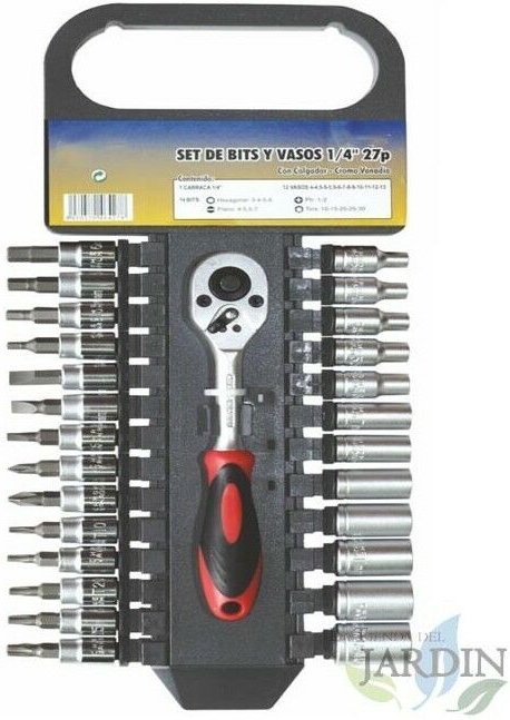 Bits und Stecknüsse Koffer 27-tlg