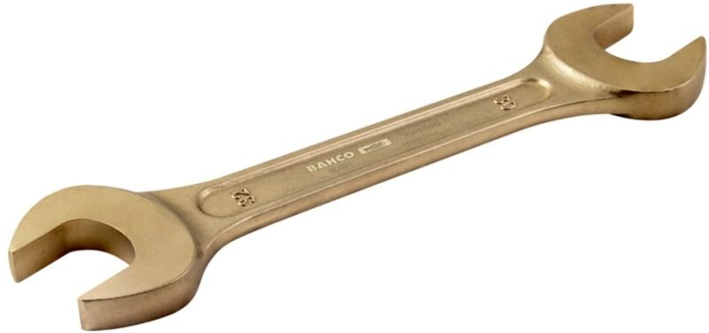 Bahco Funkenfreier Doppelmaulschlüssel, 12 x 14 mm, aus Aluminiumbronze, 130 mm