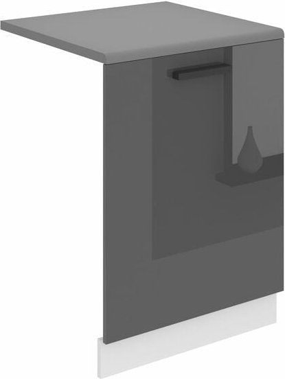 Frontblende für Geschirrspüler pz. Frontblende Geschirrspüler 60 cm Breite. Frontplatte für Spülmaschine mit Griff, Silb...