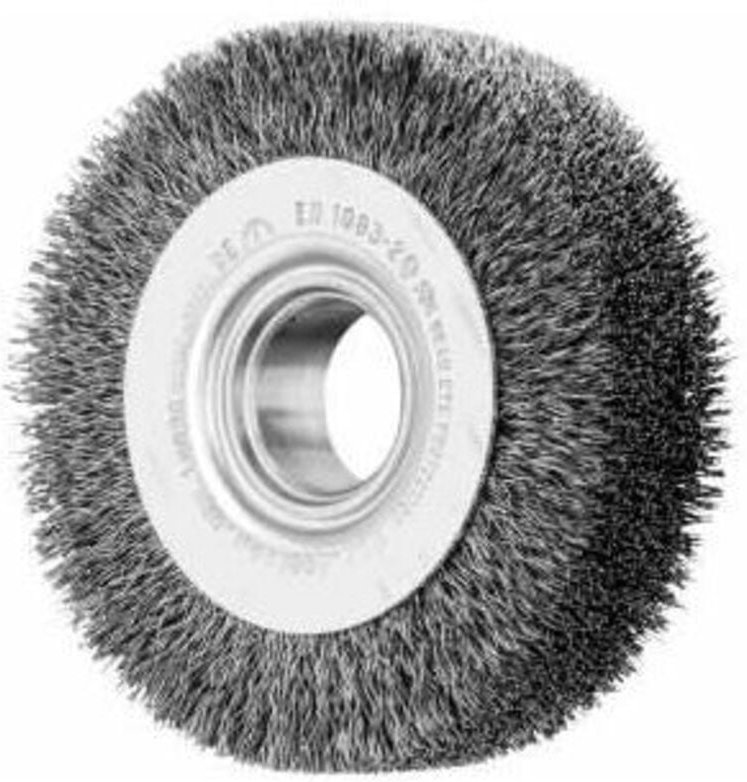 Pos Rundbürste breit ungezopft rbu Ø100x28xvariable Bohrung Stahl-Draht-Ø0,30 Schleifbock - Pferd