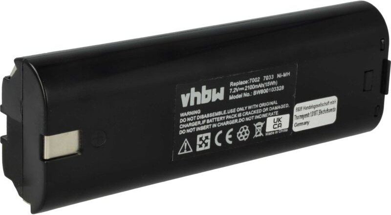 Vhbw - 1x Akku kompatibel mit Makita 6912D, 6912DW, 9035D, 9035DW, 9200D, 9500D, 9500DW, DA3000D Elektrowerkzeug (2100 m...